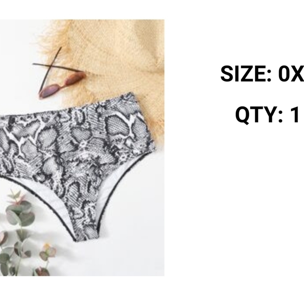 Snakeskin swim bottoms